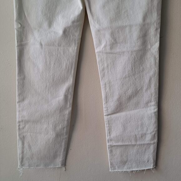NWT Madewell The Perfect Vintage Jeans Tapered Leg Tile White Women's Size 23 - Picture 10 of 14